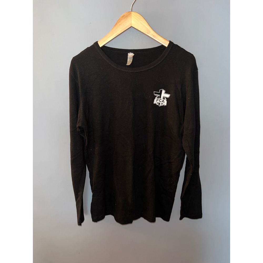 Next Level Apparel FCA Fellowship of Christian Athletes Long Sleeve Shirt Black